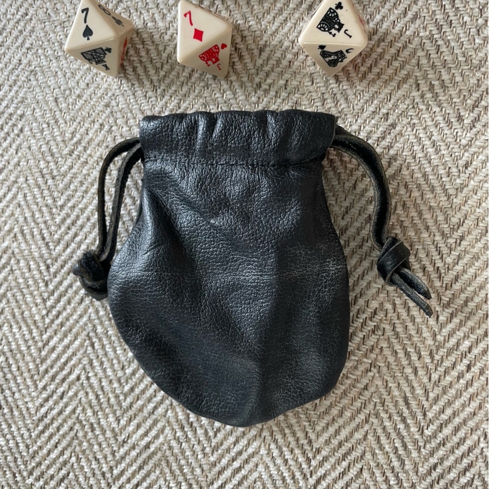 Vintage Marlboro Leather Pouch with six sided dice - Picture 4 of 5